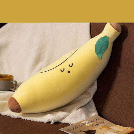 Adorable Avocado and Banana Plush Cushion - 55cm Soft Pillow for Kids