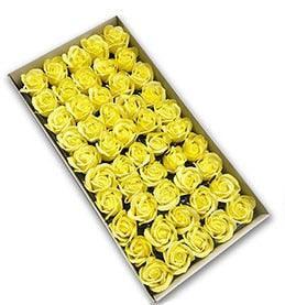 Blossoming Rose Soap Flower Collection - 50 Piece Set for Elegant Decor and Special Occasions
