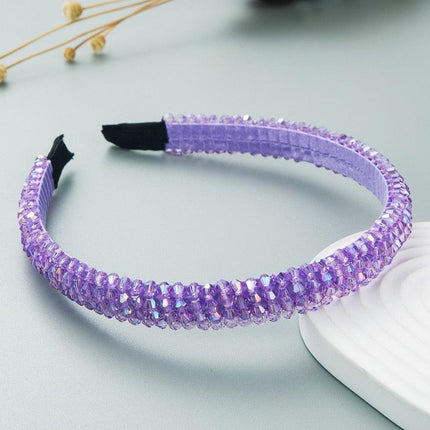 Lavish Purple Glam Headband - Stylish Hair Accessory for Women