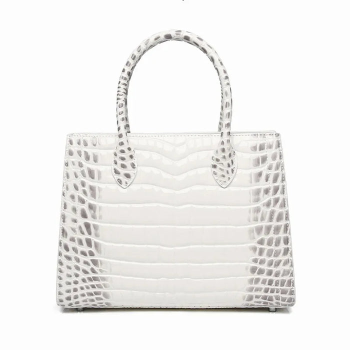Exquisite Crocodile Leather Tote Bag - Elegance Defined