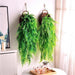 Lifelike Persian Fern Faux Hanging Plant Duo - Chic Greenery for Home and Event Decor