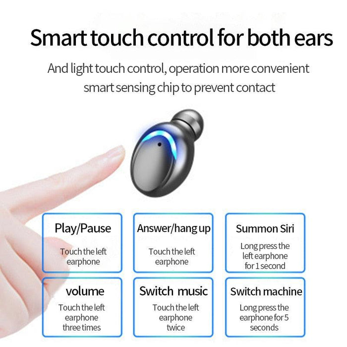 F9 True Wireless Earbuds: Bluetooth 5.0, LED Display, Waterproof, HD Calls & Noise Reduction
