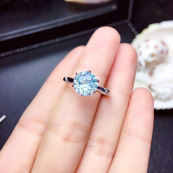 Chrysoprase Gemstone Diamond Gothic Open Ring for Unique Unisex Style