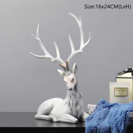 Nordic Graceful Deer Sculpture: Infuse Artistic Charm into Your Home