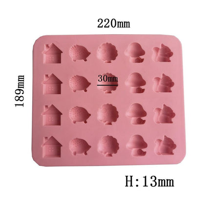 Animal Kingdom 3D Silicone Mold - Creative Baking and Crafting Tool with Safari-Inspired Designs