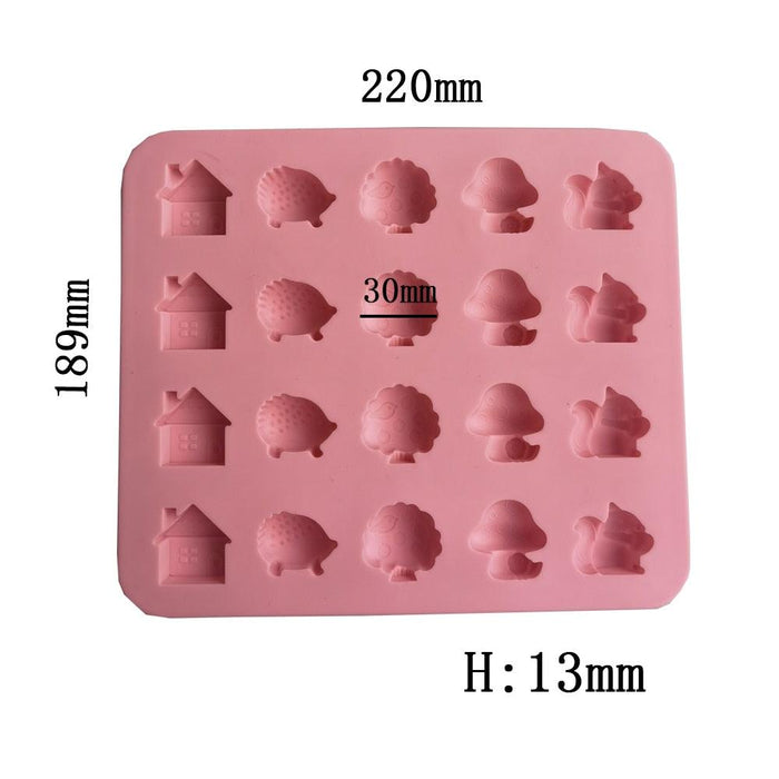 Animal Kingdom 3D Silicone Mold - Multi-Use Craft and Baking Mold with 6 Cavities