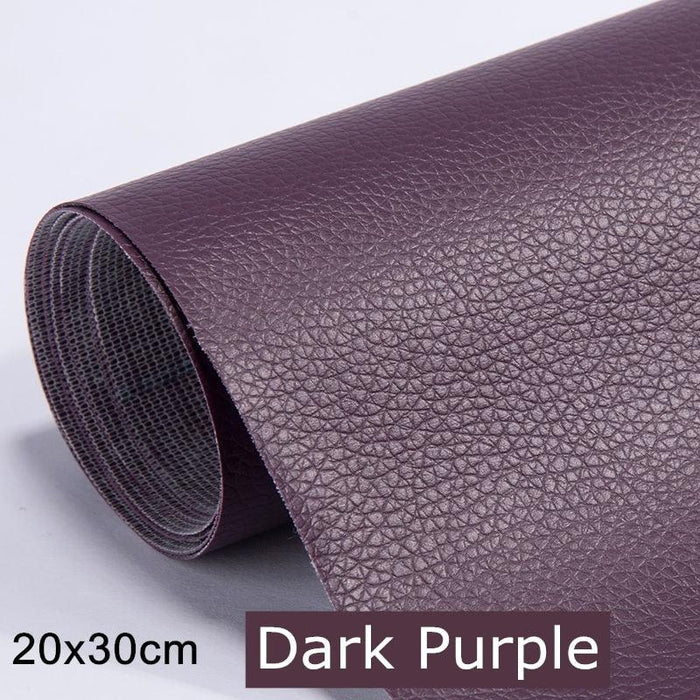 Jumbo XL Luxe Litchi Leather Repair Stickers - Stylish Solutions for Elegant Furniture Fixes
