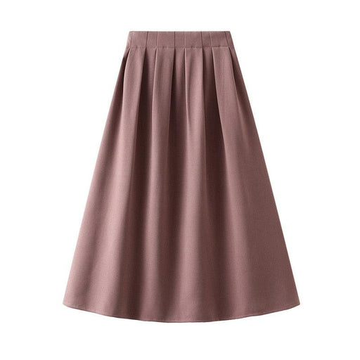 Chic Korean Style Pleated Skirt for Women's Office Fashion