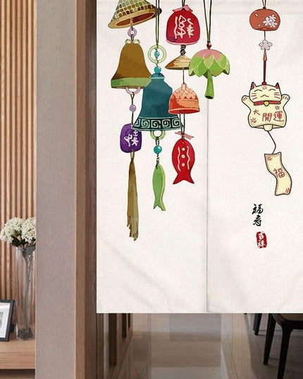 Elegant Japanese Noren Curtain: Premium Polyester Door Decor for a Stylish Upgrade