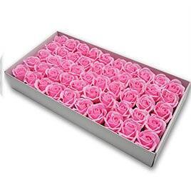 Blossoming Rose Soap Flower Collection - 50 Piece Set for Elegant Decor and Special Occasions