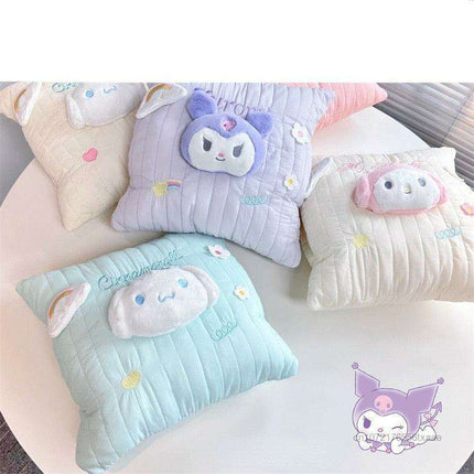 Charming My Melody & Kuromi Plush Cushions - Adorable Sanrio Home Decor Collection