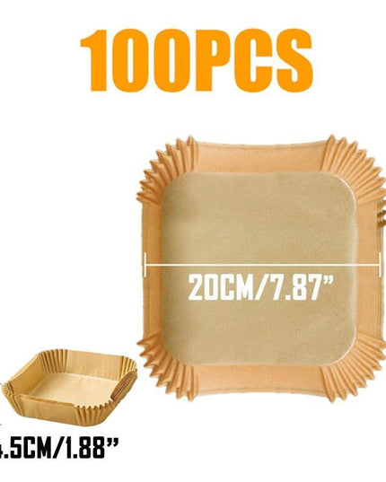 Round Non-Stick Parchment Paper Liners for Effortless Air Fryer Cooking