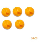 5pcs round yellow