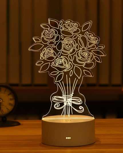 Enchanting 3D Illusion LED Night Light - Illuminate Your Space with Wonder