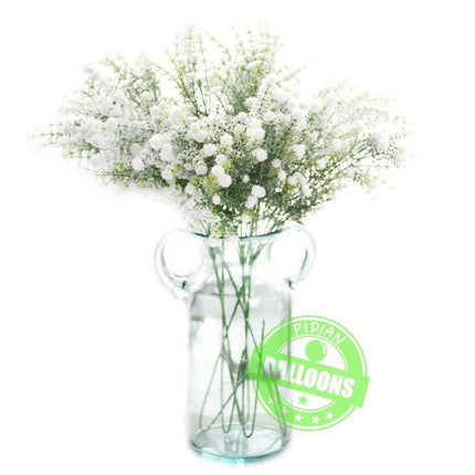 Timeless White Dried Babysbreath Stems - Perfect for Elegant Weddings and Crafting