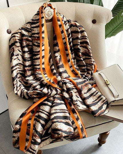 Elegant Summer Botanica Silk Scarf: Effortless Chic for Your Wardrobe