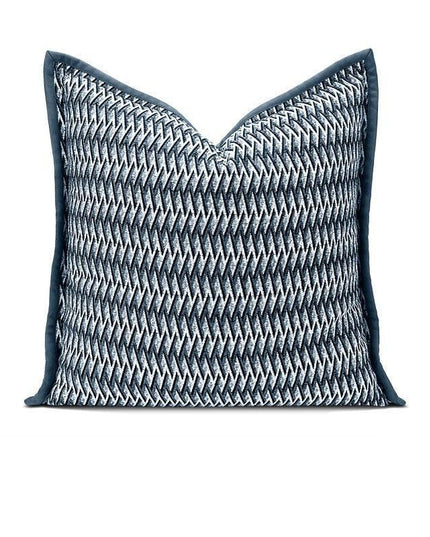 Nordic Blue Luxe Reversible Cushion Set - Transform Your Home with Dual Print Elegance