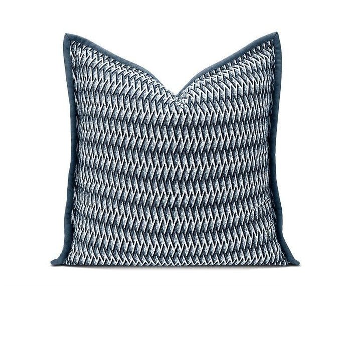 Blue Nordic Luxe Reversible Cushion Set with Dual Print