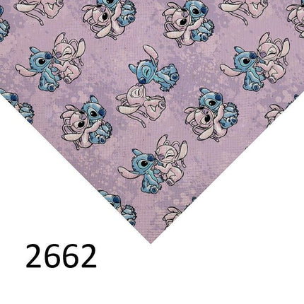 Lilo and Stitch Cartoon Vinyl Faux Leather Crafting Sheet: Ignite Your Imagination