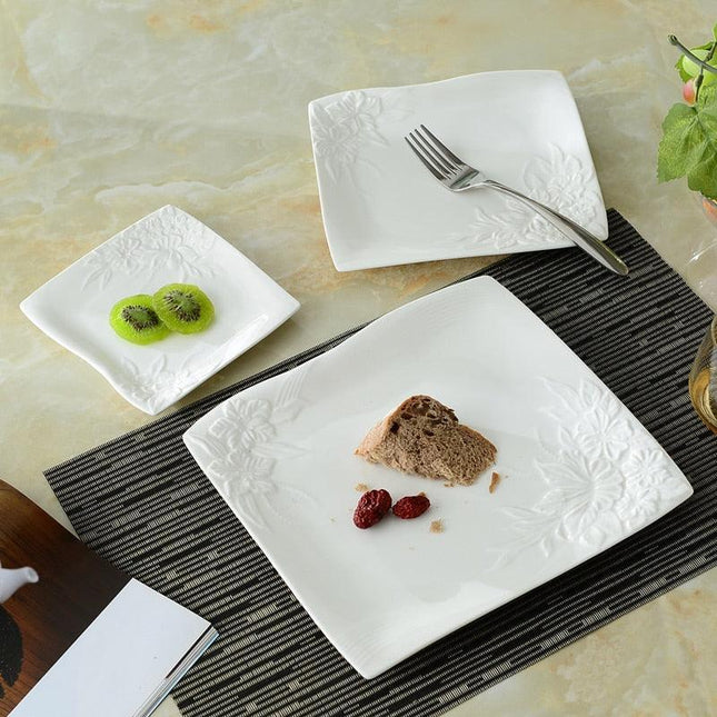 Elegant Floral Ceramic Tableware Set: Redefine Your Dining Experience
