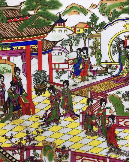 Imperial Elegance: Red Mansions Inspired Chinese Porcelain Dining Set