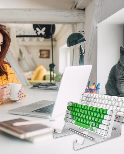 Sleek Customizable Acrylic Keyboard Organizer - Modern Storage Solution for Mechanical Keyboards