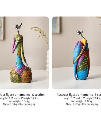 Vibrant Resin Abstract Sculpture for Modern Home Aesthetics