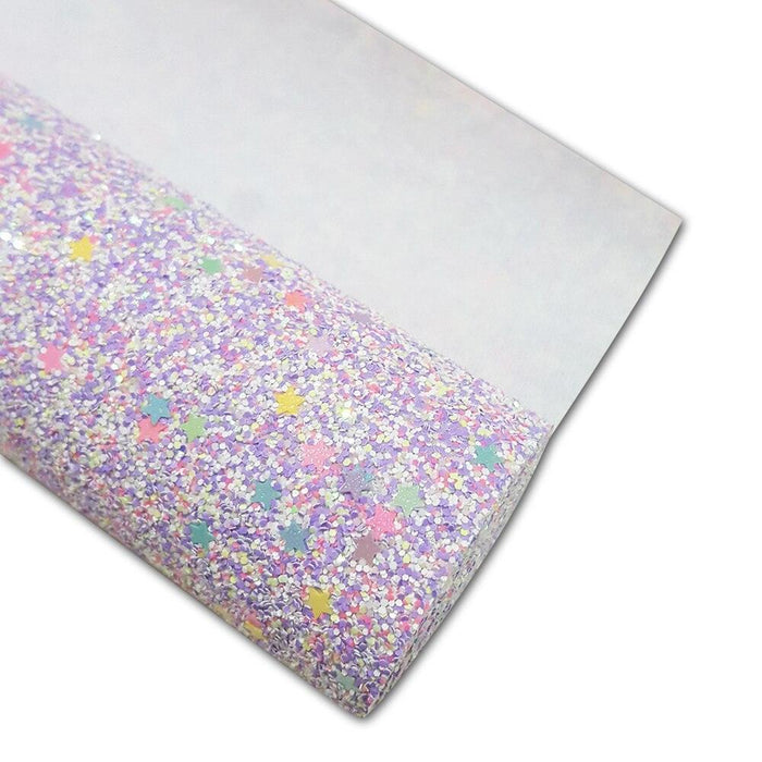 Purple Sparkle Glitter Fabric Roll - Crafting Material for Glamorous DIY Projects