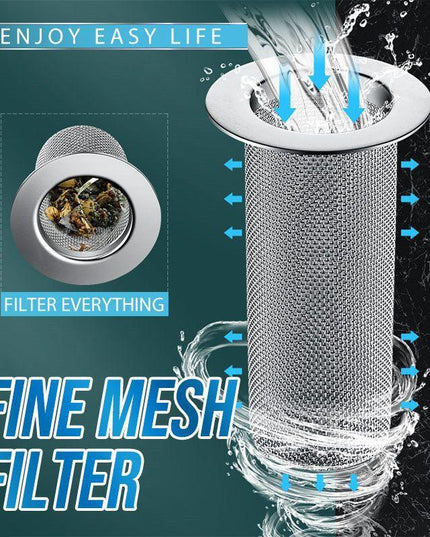 Premium Stainless Steel Sink Strainer with Superior Hair and Debris Filtration Technology