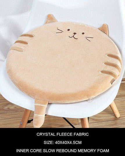 Feline Fantasy Memory Foam Seat Cushion - Charming Comfort for Every Space