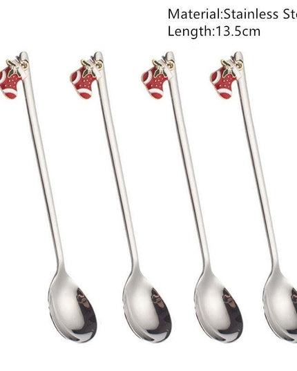 Joyful Holiday Spoon Set for Festive Dining
