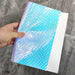 Rainbow Shiny Iridescent Snake Textured PVC Fabric - Holographic Laser Finish