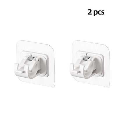 Heavy-Duty Waterproof Curtain Rod Brackets with Easy Peel-and-Stick Installation