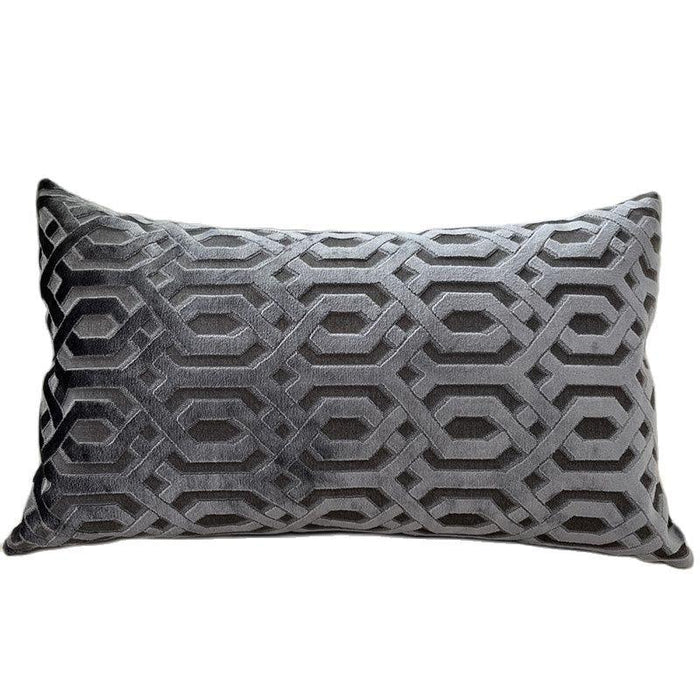 Luxurious Jacquard Velvet Throw Pillow Cover: Sophisticated Home Accent