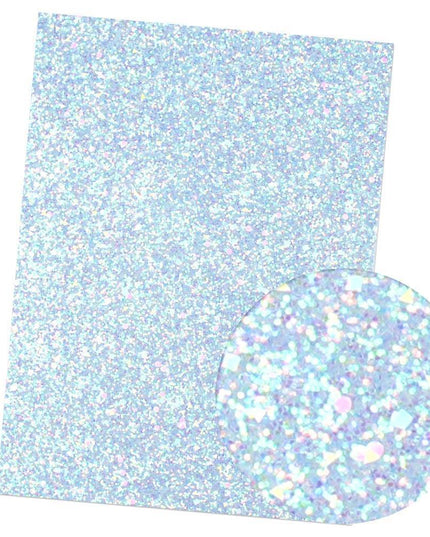 Iridescent Rainbow Glitter Vinyl Crafting Roll - Creative Shimmer Kit