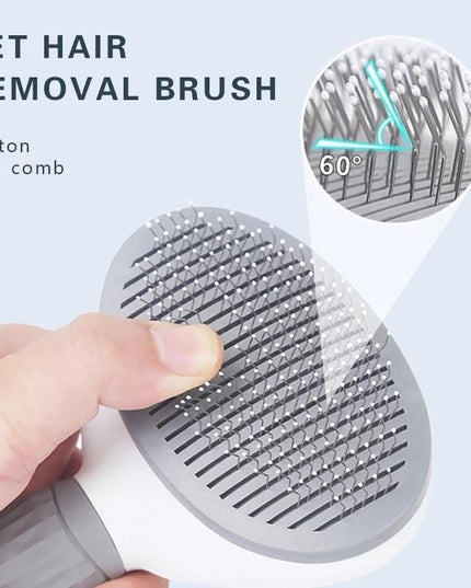 Revolutionary Self-Cleaning Pet Groomer for Dogs and Cats - Eliminate Tangles Effortlessly!