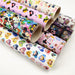 Cartoon-Inspired Faux Leather Craft Rolls - Set of 2 - 20x134cm Each