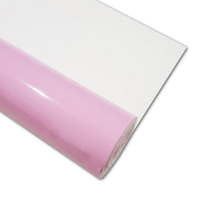 Shimmering Pink Faux Leather Crafting Roll for Creative DIY Projects