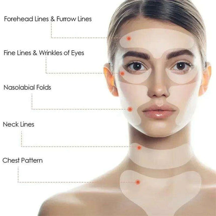 Silicone Anti-Wrinkle Facial Patches - Complete Rejuvenation System - Très Elite