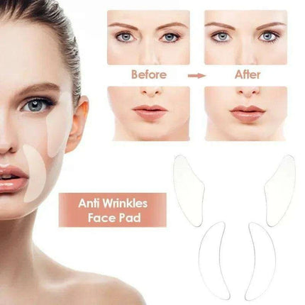 Silicone Anti-Wrinkle Facial Patches - Complete Rejuvenation System - Très Elite