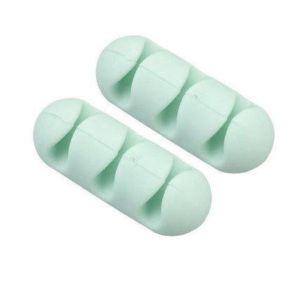 Silicone Cable Organizer Set: 5-Pack for Tangle-Free Management - Très Elite