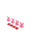 4pcs rabbit pink