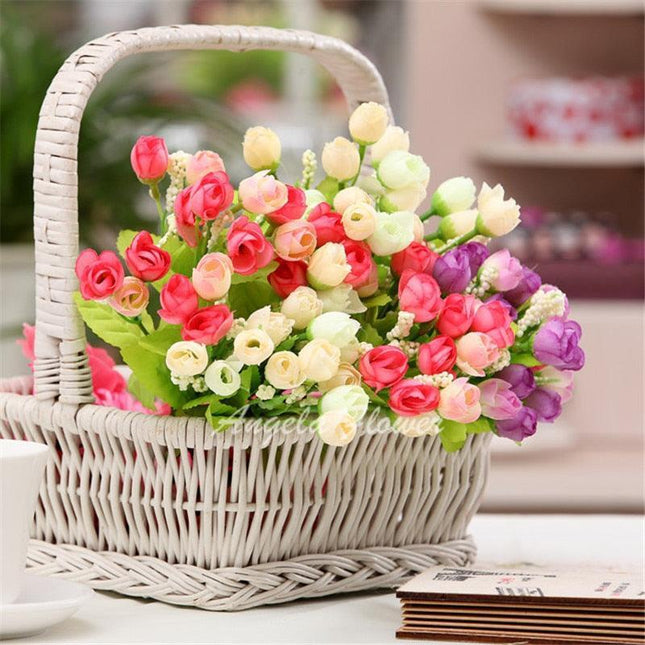 Silk Rose Bud Arrangement: Timeless Beauty for Every Celebration - Très Elite