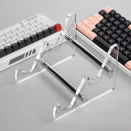Sleek 3-Tier Clear Acrylic Keyboard Display Rack - Très Elite