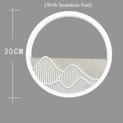 Sleek Circular Acrylic Wall Planter for Modern Plant Display