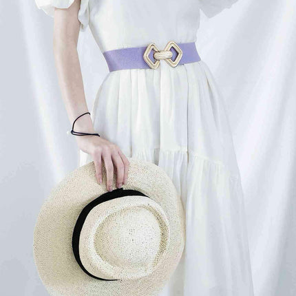 Sleek Elastic Geometric Belt Collection - Perfect for Any Occasion - Très Elite