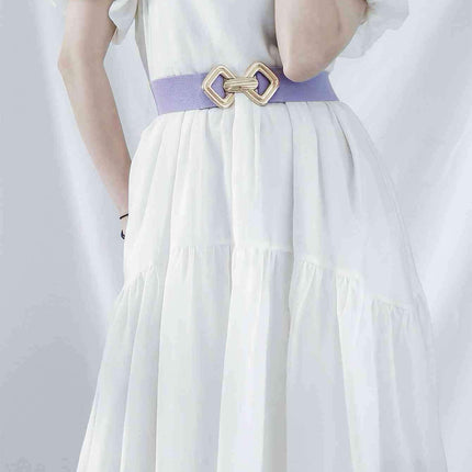 Sleek Elastic Geometric Belt Collection - Perfect for Any Occasion - Très Elite