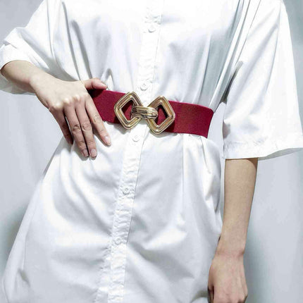 Sleek Elastic Geometric Belt Collection - Perfect for Any Occasion - Très Elite