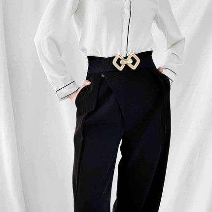 Sleek Elastic Geometric Belt Collection - Perfect for Any Occasion - Très Elite