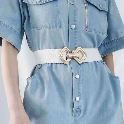 Sleek Elastic Geometric Belt Collection - Perfect for Any Occasion - Très Elite